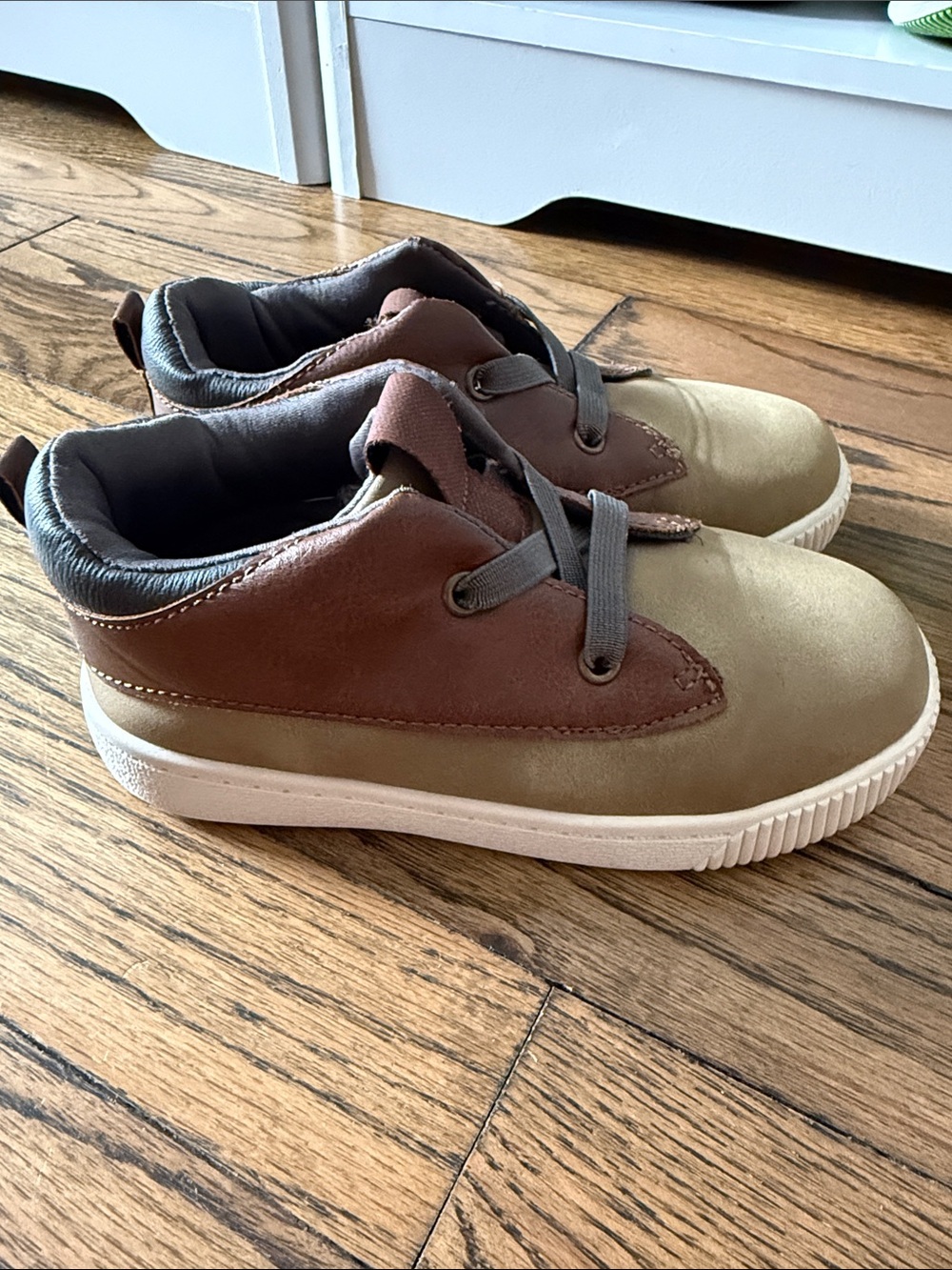 Carters Kids Brown and Tan Lace-Up Casual Boots